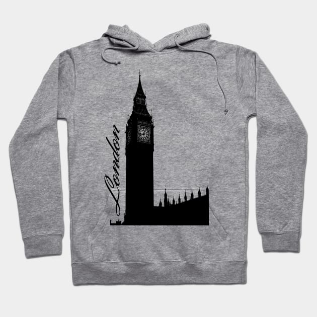 London -  attraction silhouette Hoodie by momo1978